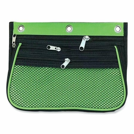 Charles Leonard Three-Pocket Expandable Binder Pouch, 10.25 x 7.5, Assorted Colors, 3PK 763653